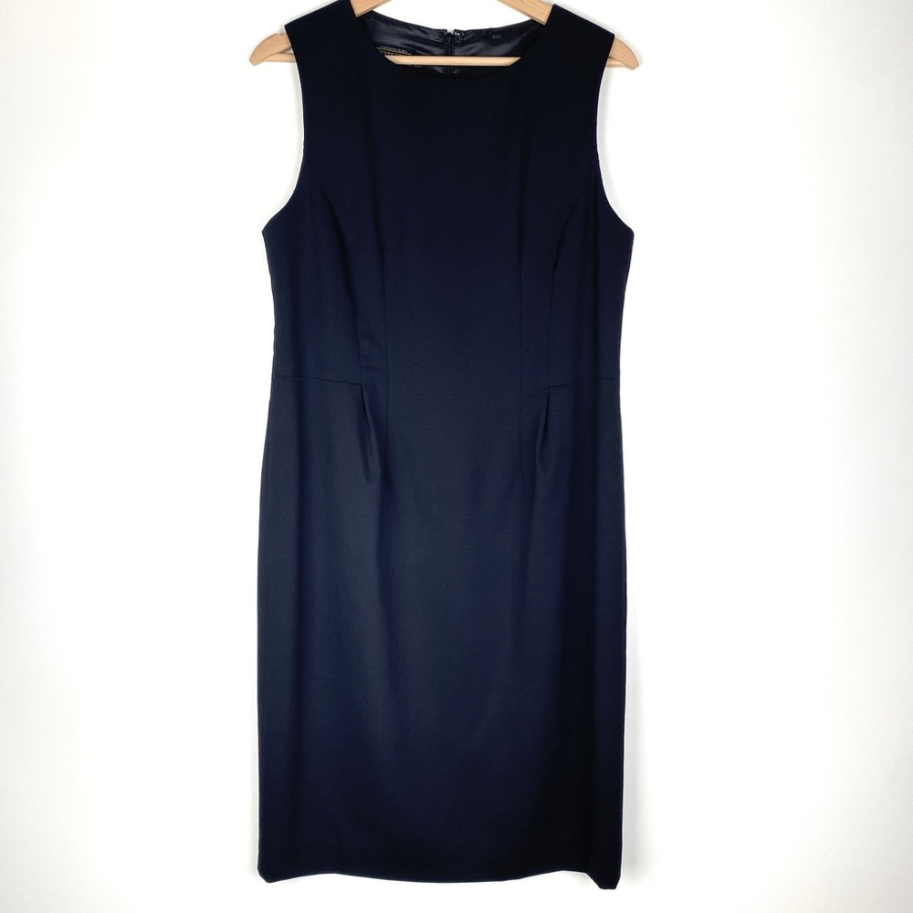 Pendleton Wool Sheath Dress Black - image 1